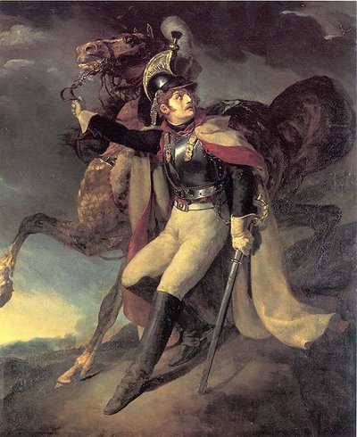 Wounded Cuirassier Leaving the Field of Battle by Theodore Gericault